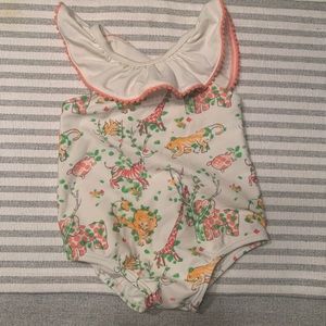 Janie and Jack baby girl Swim One Piece Jungle